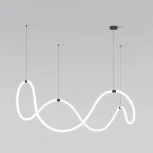 Подвесной светильник с гибким неоном Eurosvet Full light 90288/1 черный (регулировка яркости, LED, 220V, пульт управления, на тросе)