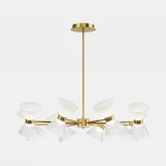 Потолочная люстра на штанге ST Luce SL2004 SL2004.303.16 латунь/прозрачный, белый, латунь G9 LED 16*5W (220V)