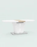 Стол обеденный Stool Group Мулен раскладной 160-220*90 глянцевый белый УТ000003498