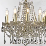 Подвесная люстра Bohemia 107 107/10/141 G (220V, подвески, на цепи, подсвечник, свеча)