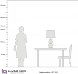 Интерьерная настольная лампа Lumina Deco LDT 303 CHR+BK