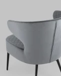 Кресло Stool Group лаунж Royal велюр тёмно-серый УТ000035298