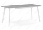 Стол раскладной Notta Колон Лофт 120 25 мм бетон / белый матовый 489645
