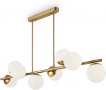 Потолочная люстра на штанге Zing FR5199PL-08BS Freya (220V, шарики)