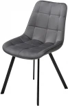 Стул ONION G062-40 серый, велюр/ черный каркас М-City