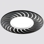 Встраиваемый точечный светильник Ambrella Алюминий С Узором A720 BK/AL (220V)