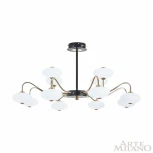 Потолочная люстра на штанге Arte Milano 273908/12 BK/GD (LED, 220V, шарики)
