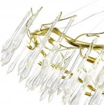 Подвесной светильник ST Luce Teardrops SL1660.203.12 Шампань/Шампань, Прозрачный G9 12*5W 4000K (220V, на тросе)