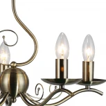 Подвесная люстра Reluce 94399-0.4-05 (220V, на цепи, подсвечник, свеча)