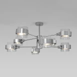 Умная потолочная люстра на штанге Eurosvet Arcada 70127/8 хром (220V)