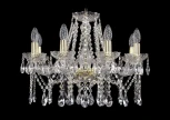 Подвесная люстра Bohemia 1413 1413/8/200/G (220V, хрусталь, на цепи, подсвечник, свеча)