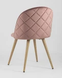 Стул Stool Group Лион велюр с ромбами розовый УТ000003339