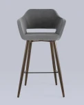 Стул барный Stool Group Саймон велюр тёмно-серый УТ000025180