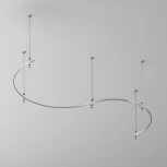 Шинопровод модульный подвесной/накладной магнитный 24V круглый из полукругов 1500мм Maytoni Busbar trunkings Flarity TRX154-2SR-D1500-PT