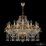 Подвесная люстра Bohemia 5413 5413/10+5/240 G Amber/M-1G