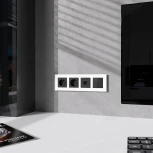 Рамка на 4 поста (белый софт) Werkel W0042961 (a062797)