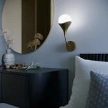 Бра Eurosvet Calyx 60168/1 латунь (220V, шар)