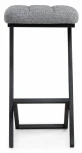 Полубарный стул Woodville Амаури графит / черный матовый 507432