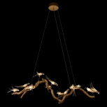 Подвесной светильник Loft It Voa 10378/1500P (LED, 220V, на тросе, ветки, птички)