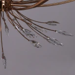 Подвесная люстра ILLUMICO IL2307-8POR-39 GD (на цепи, подсвечник, свеча)