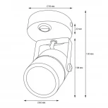 Спот накладной Fametto Sotto DLC-S612 GU10/B BLACK