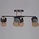 Потолочная люстра на штанге Reluce 09131-3.3-04 FG+BK (220V)