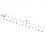 Трековый светильник магнитный 15V 48W RAUMBERG LINEAR6015Bk 3000K (LED)