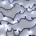 Светодиодная гирлянда ARD-STRING-CLASSIC-10000-BLACK-100LED-MILK-FLASH White (230V, 7W) (IP65)