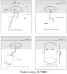 Светильник потолочный Crystal Lux CLT 048 048C WH (220V, круглые)