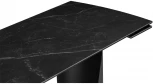Керамический стол Woodville Готланд 160(220)х90х79 черный мрамор / черный 553536