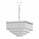 Подвесная люстра ярусная каскадная Citilux Мартин CL332241 (220V, хрусталь, на цепи)