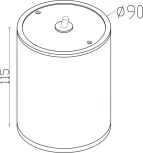 Потолочный светильник уличный Bar O306CL-L7GF (LED, 220V, круглые, IP65)