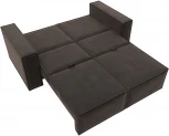 Диван прямой Куба мини (Коричневый/Велюр) Лига Диванов арт.121874