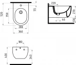 Биде подвесное Bien Vokha MDBA05201VD1W5000 белое