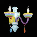 Бра ST Luce Ornato SL672.781.02 (для детской, 220V, подвески, подсвечник, свеча, узор в полоску)