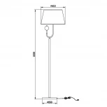 Торшер Vele Luce Fabio VL1933F01