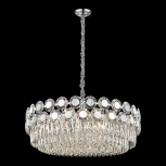 Подвесная люстра Wertmark Claudia WE134.25.103 (220V, хрусталь, на цепи, круглые)