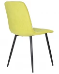 Стул обеденный DOBRIN CHILLY ROMBO (Лайм Simple 14, основание черное) 006 ROMBO, цвет сиденья лайм основания черный