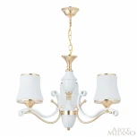 Подвесная люстра Arte Milano Florentia-3987 303987/3 Wh/Gd (220V, на цепи)