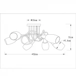 Потолочная люстра Arte Lamp Volare A4591PL-6SS