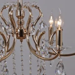 Подвесная люстра ILLUMICO IL2326-6POR-39 GD (220V, на цепи, подсвечник, свеча)