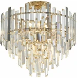 Потолочная люстра хрустальная на штанге Arte Milano Sorrento-4409 374409/6/60/400 GD (220V)