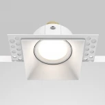 Встраиваемый светильник под гипсокартон Dot GU10 1x50Вт Maytoni Technical DL042-01-SQ-W (220V)