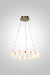 Подвесной светильник AM Group PEARL-D500 FGD (на проводе, шар, бусы)