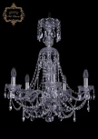 Подвесная люстра Art Classic 11.25 11.25.5.200.XL-68.Cr.Sp (220V, хрусталь, на цепи, подсвечник, свеча)