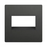 Накладка для двойной розетки Еthernet RJ-45 (графит рифленый) Werkel W1191104 (a050741)