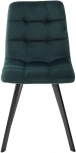 Стул CHILLI SQUARE BLUVEL-78 GREEN, велюр / черный каркас, М-City