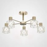 Потолочная люстра на штанге Corf B3 Champagne 5 Lamps ImperiumLoft Corf-B01 (189487-26) (220V)
