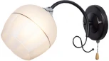Бра Imex MD.3314-1-W BK+CH (220V, выключатель, шар)