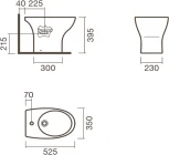 Биде напольное Sanitana Pop